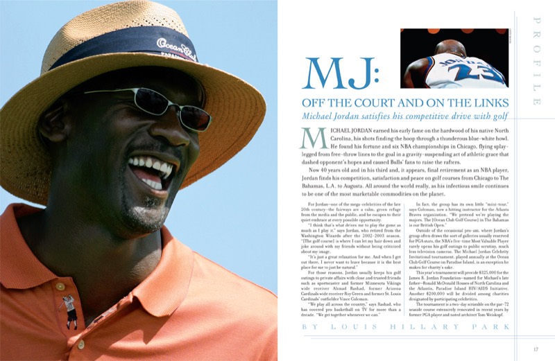 Sample magazine spread
