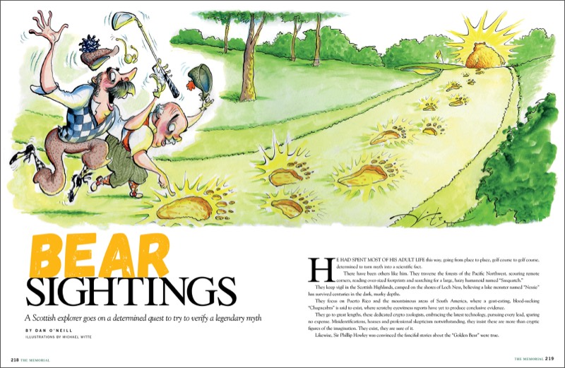 Sample magazine spread