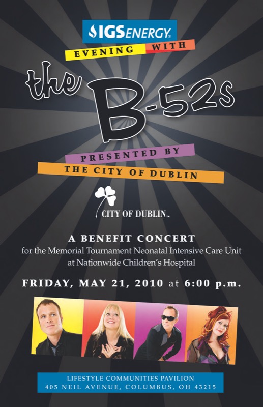 Memorial Tournament Benefit Concert Invite